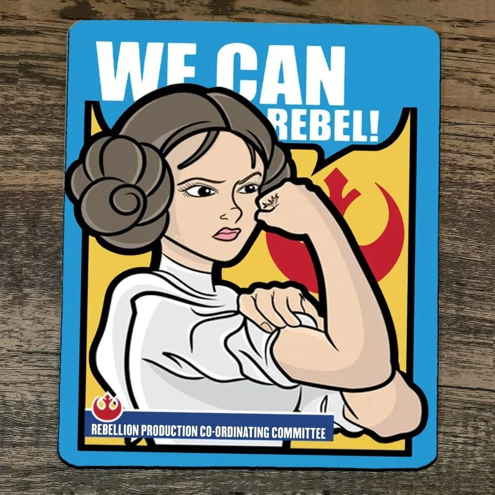 Mouse Pad We‎ Can Rebel Princess Leia Star Wars
